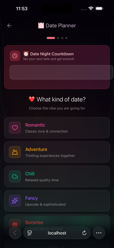 Date Night Planner